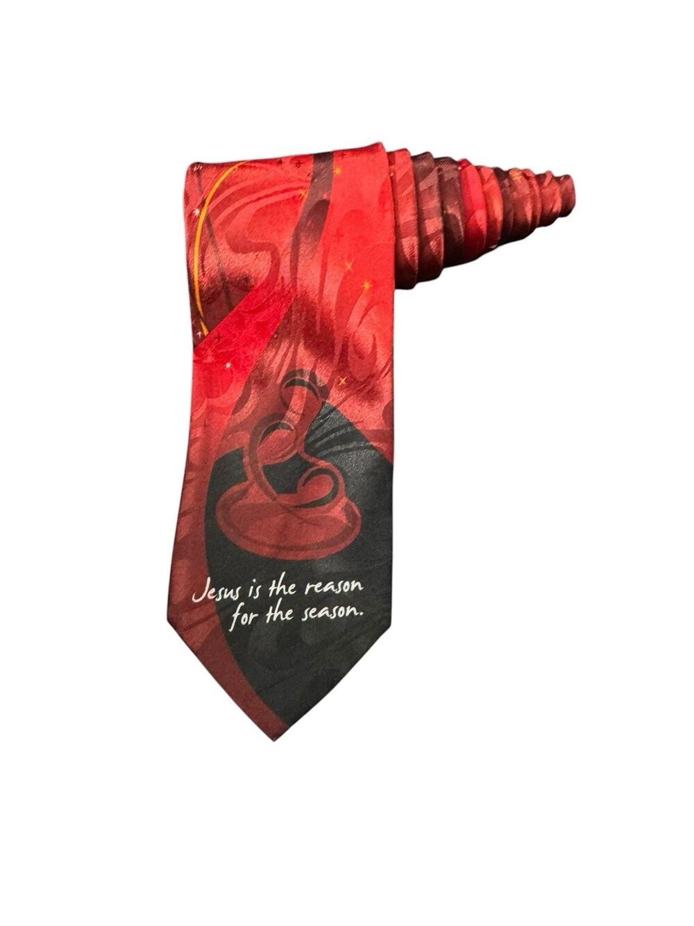 Gospitality Jesus Is The Reason For The Season Nativity Christmas Necktie
